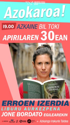 Présentation du livre "Erroen izerdia"