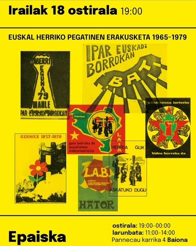 Autocollants du Pays Basque 1965-1979