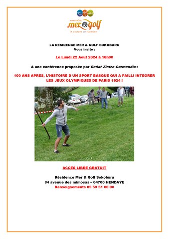 100 ans après, l'histoire d'un sport basque qui a failli intégrer les jeux olympiques de Paris 1924