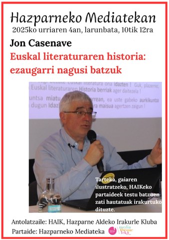 Les grandes lignes de l’histoire de la littérature basque