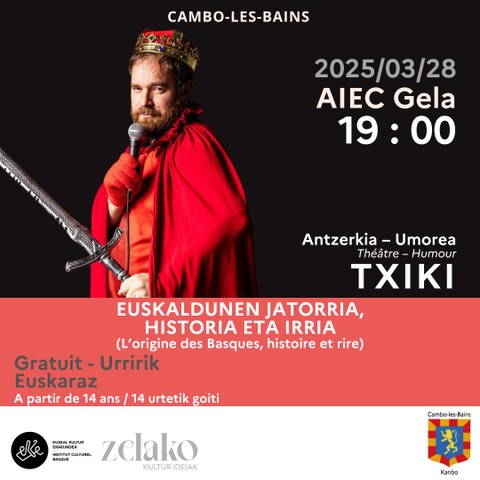 Euskaldunen jatorria, historia eta irria (L’origine des Basques, histoire et rire)