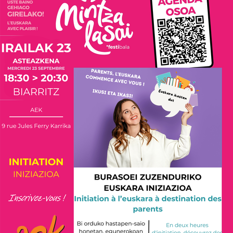 Initiation langue basque pour les parents