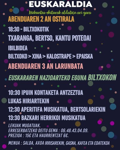 Euskaraldia et la Journée Internationale de l'euskara au Biltxoko