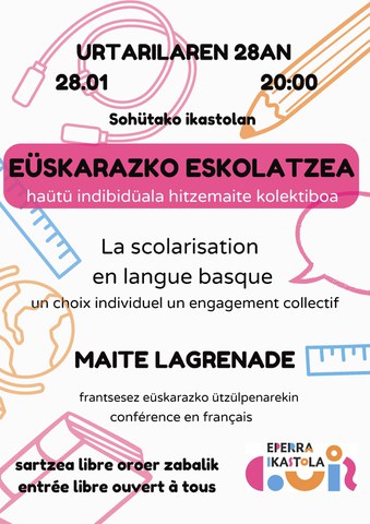 La scolarisation en langue basque