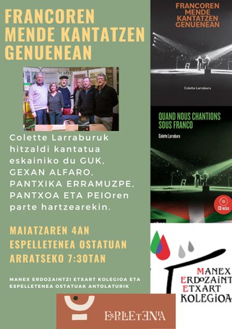 Francoren mende kantatzen genuenean [annulé]