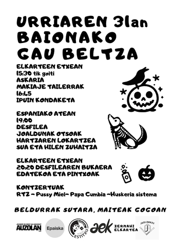 Gau Beltza à Bayonne