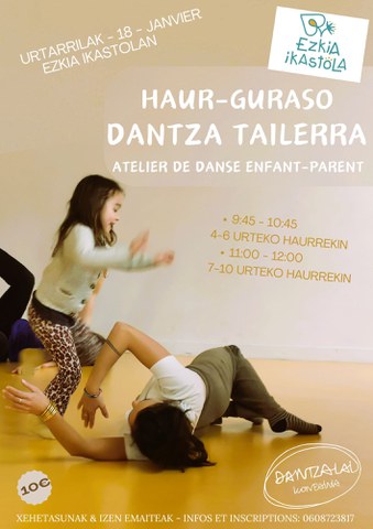 Atelier de danse enfant-parent Atelier de danse enfant-parent
