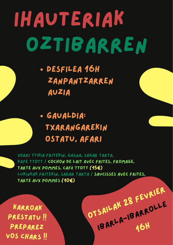 Ihauteri en Oztibarre