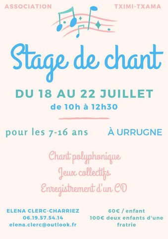 Stage de chant