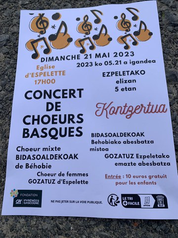 Concert de choeurs basques Concert de choeurs basques