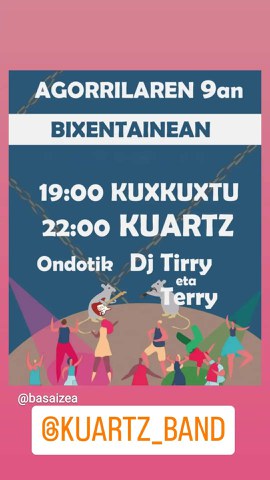Kuxkuxtu + Kuartz + Dj Tirry & Terry