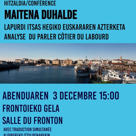 Maitena Duhalde "Analyse du parler côtier du Labourd"