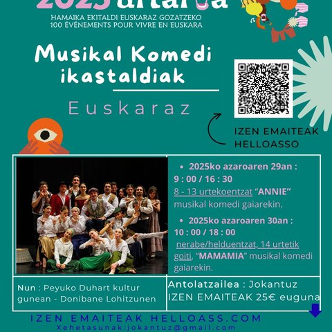 Stages de comédie musicale en basque