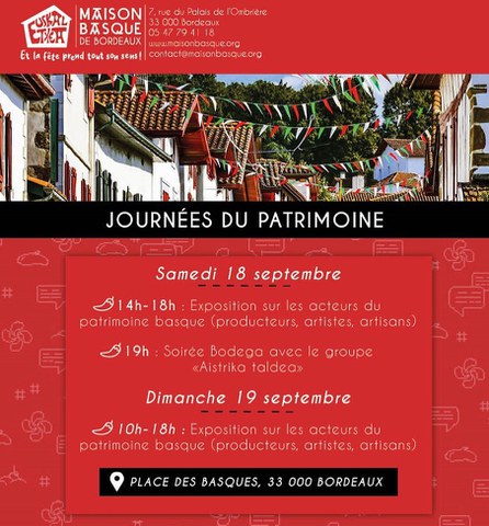 Journées du Patrimoine à la Maison Basque de Bordeaux