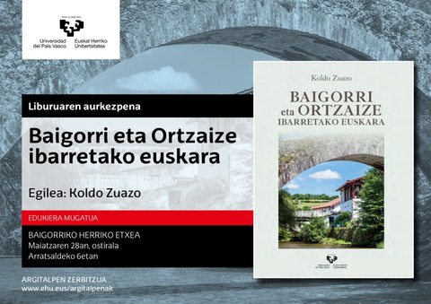 Présentation du livre "Baigorri eta Ortzaize ibarretako euskara"