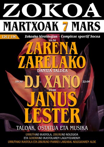 Zarena Zarelako + DJ Xano + Janus Lester