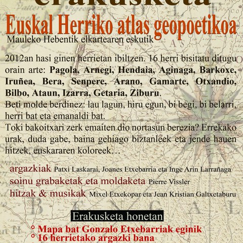 Exposition "Zuek heben"  - Atlas géo poétique du Pays Basque