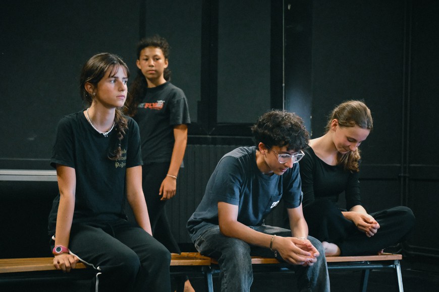 Atelier de théâtre en langue basque animé par David ondars ©Lorentxa Saragueta