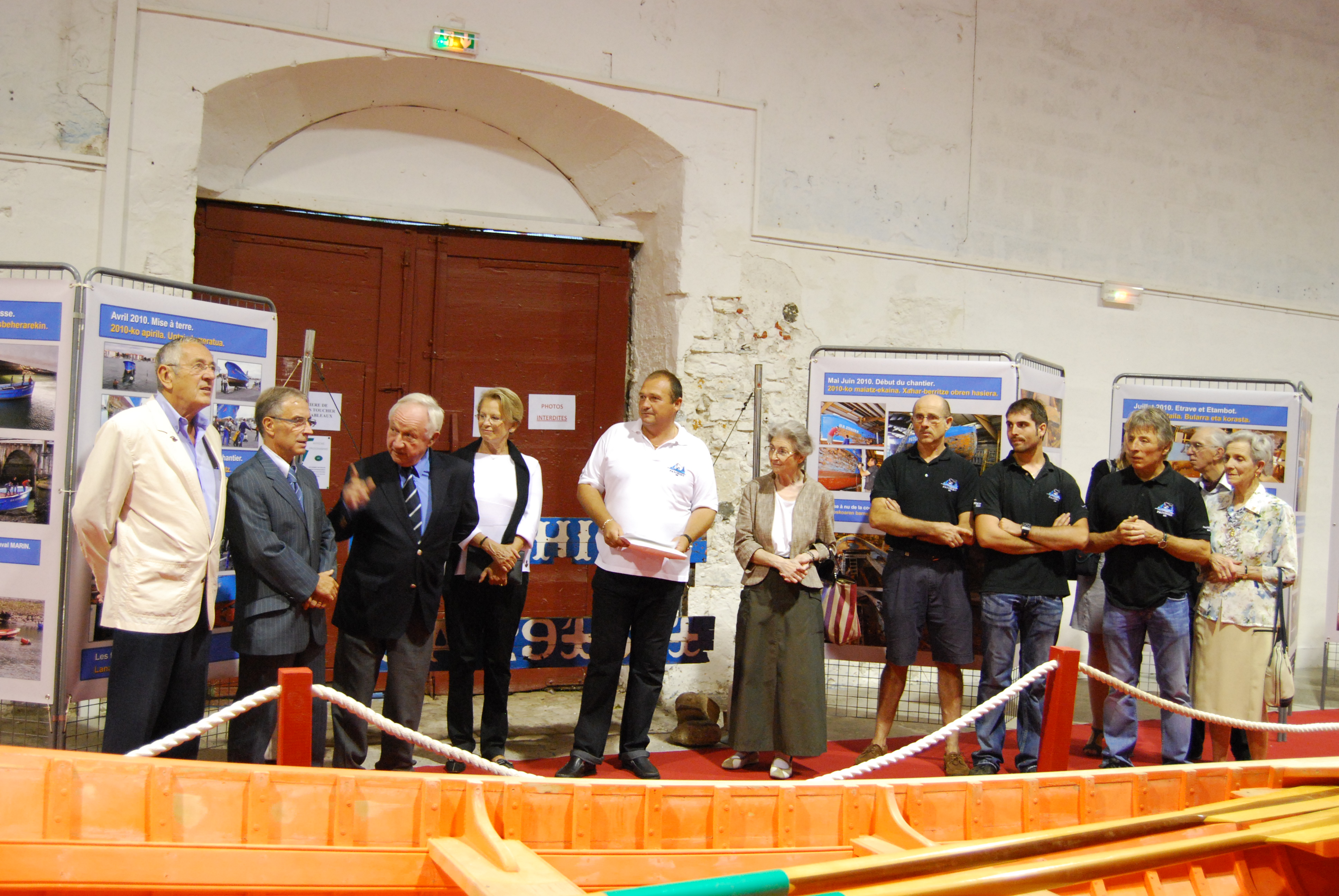 Battitt Mourguy, Kotte Ezenarro, Guy Poulou, Michèle Alliot-Marie, Philippe Fautous, Hortense Gauthier, Luisito Marin, Julien haren semea, Pantxo Marin eta Martta Marin Péry