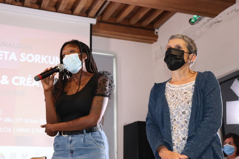 Terexa Lekumberri et George-André Bangui-Mendibil © ICB