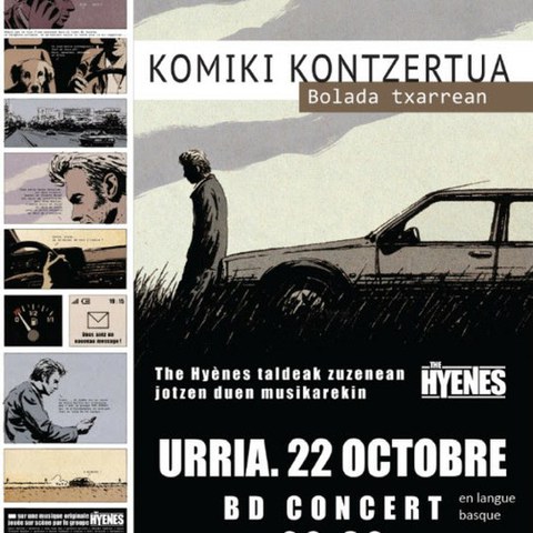 Présentation du BD-Concert "Bolada txarrean" à Saint-Jean-Pied-de-Port