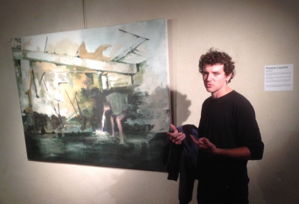 Thomas Loyatho devant "Arrasortzea"