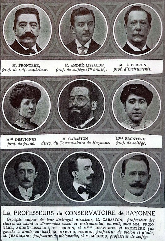 Professeurs du Conservatoire de Bayonne (1911)
