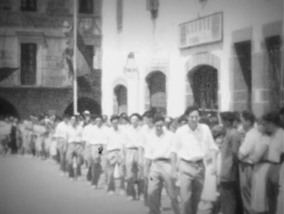 Mutil-dantza à Elizondo (Navarre, vers 1950)